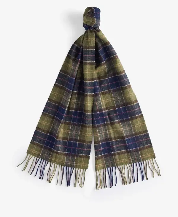 Barbour tartan lambswool scarf image 2