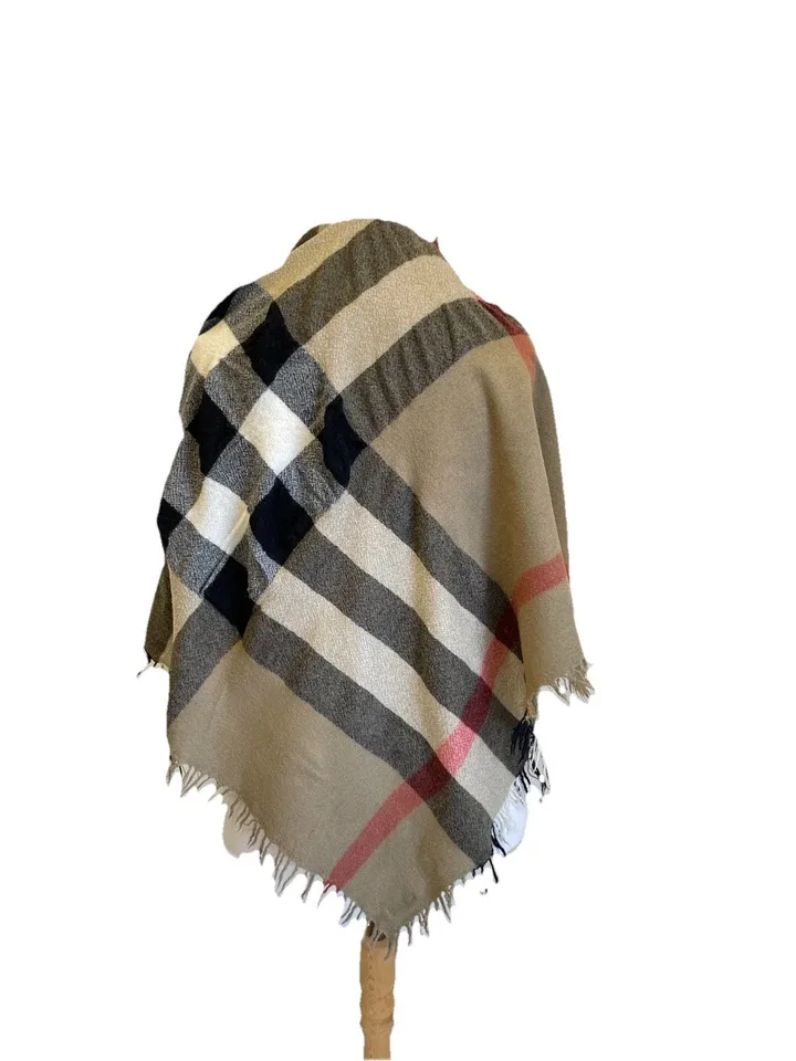 Burberry check wool scarf image 2