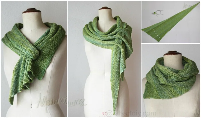Caterpillar knit scarf image 3