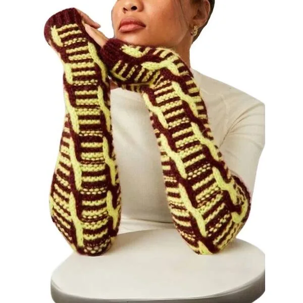 Free People knit arm warmers