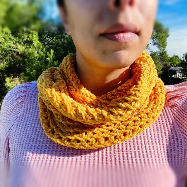 Mango chunky knit scarf