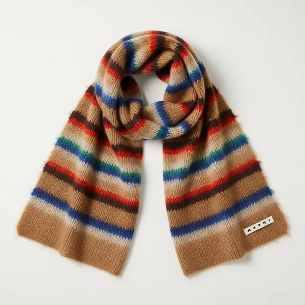 Marni striped mohair scarf image 3