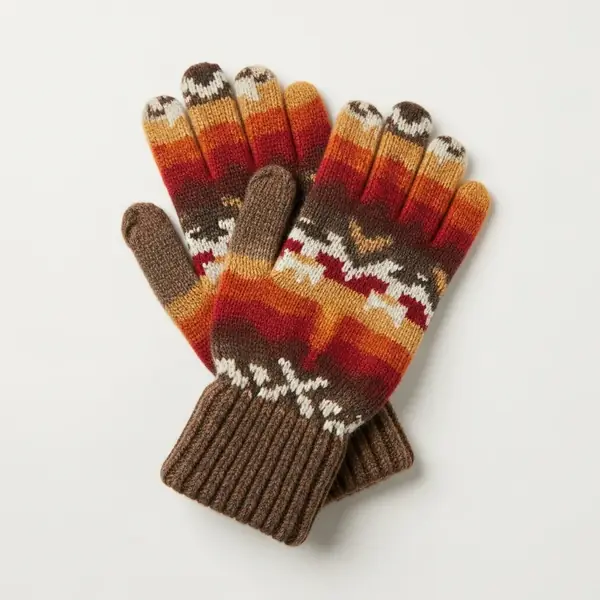 Pendleton knit gloves image 3