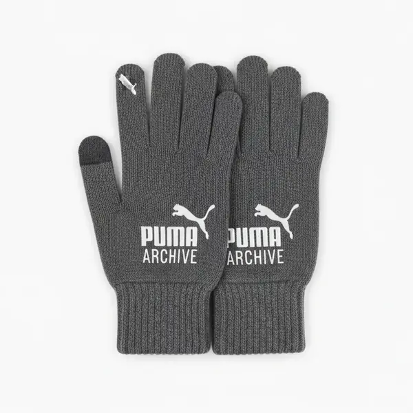 Puma Archive logo knit gloves image 2