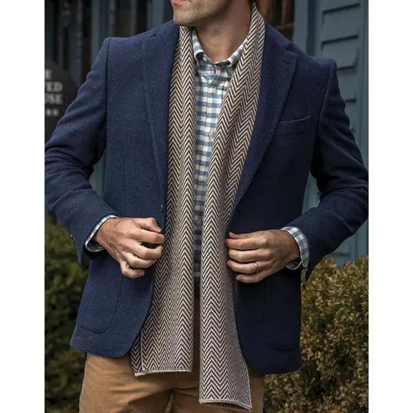 Reserved wool blend scarf image 3