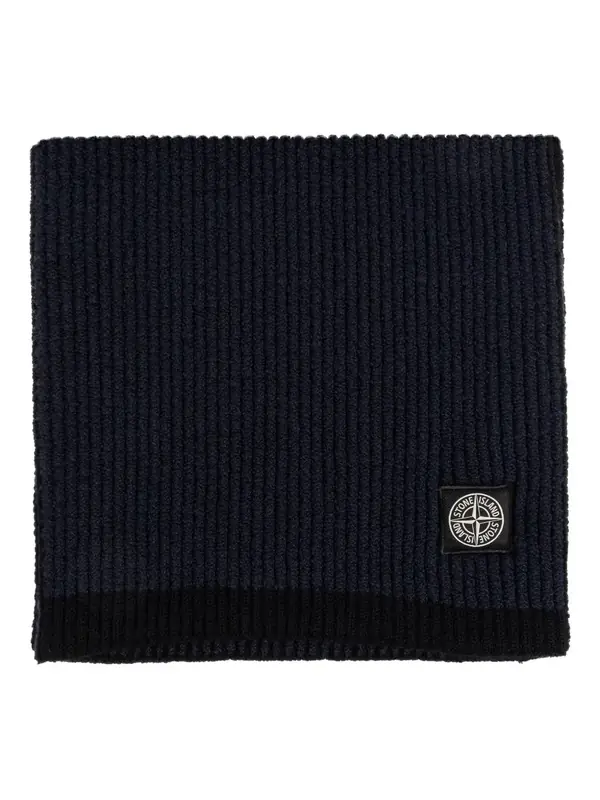 Stone Island compass patch scarf