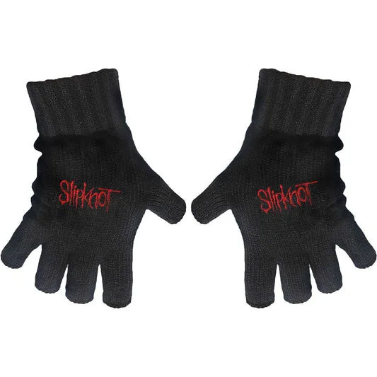 Stone Island knit logo gloves